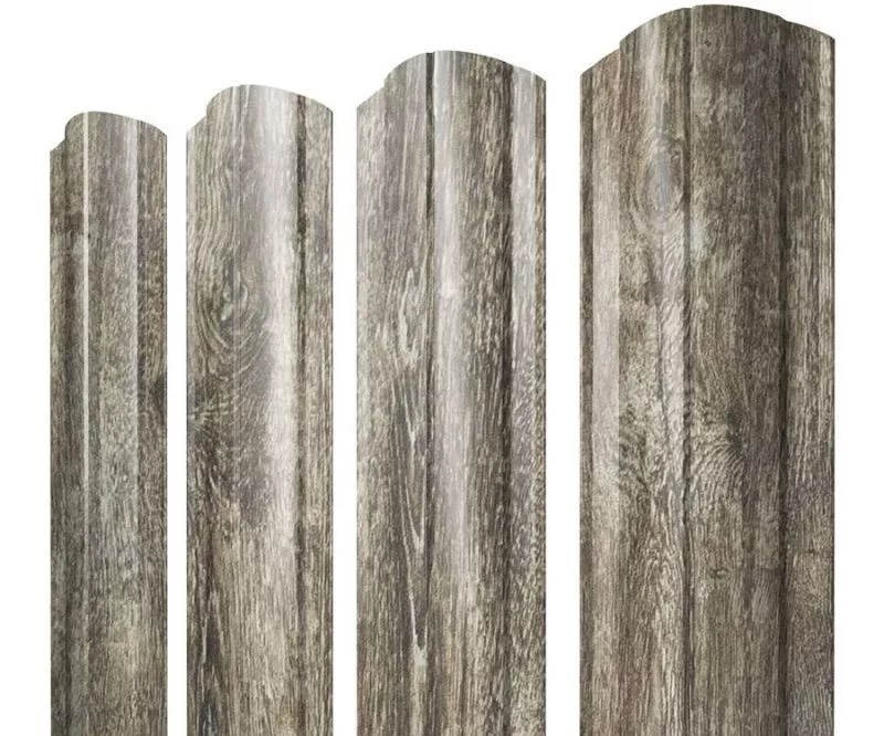 Штакетник Круглый фигурный 0,45 Print Elite Nordic Wood TwinColor купить в екатеринбурге
