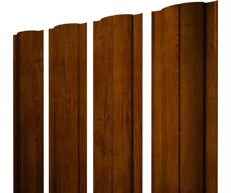 Штакетник Круглый с прямым резом 0,4 Print Premium Golden Wood Intense FTC купить в екатеринбурге