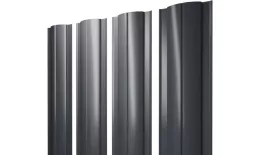 Штакетник Круглый с прямым резом 0,45 Drap TX RAL 7024 мокрый асфальт. Цена: 129 руб. Артикул: 38150