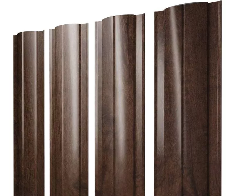 Штакетник Круглый с прямым резом 0,45 Print-Double Premium Antique Wood купить в екатеринбурге
