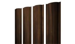 Штакетник Круглый с прямым резом 0,45 Print Elite Chestnut Wood. Артикул: 39099
