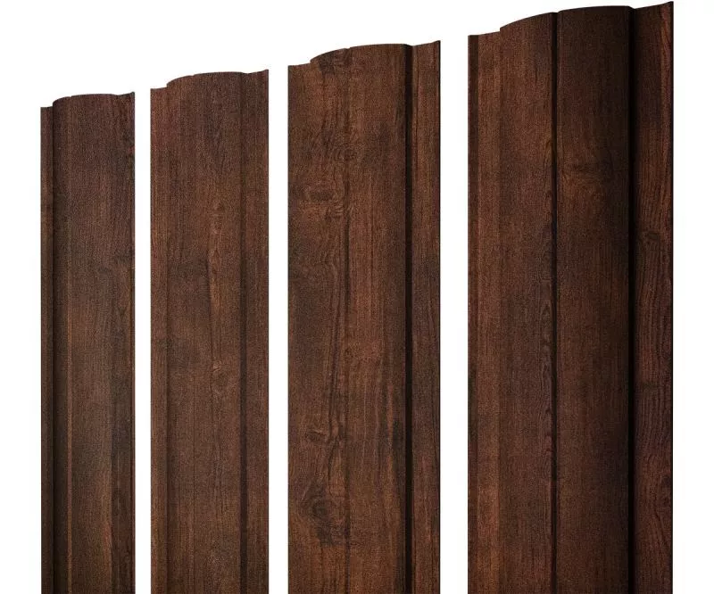 Штакетник Круглый с прямым резом 0,45 Print Premium Cherry Wood Dark FTC купить в екатеринбурге