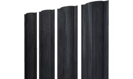 Штакетник Круглый с прямым резом 0,45 Print Premium Grey Wood TwinColor. Цена: 149 руб. Артикул: 45794