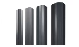 Штакетник Grand Line М-образный А фигурный 0,5 Atlas RAL 7024 Мокрый асфальт. Цена: 131 руб. Артикул: 17205