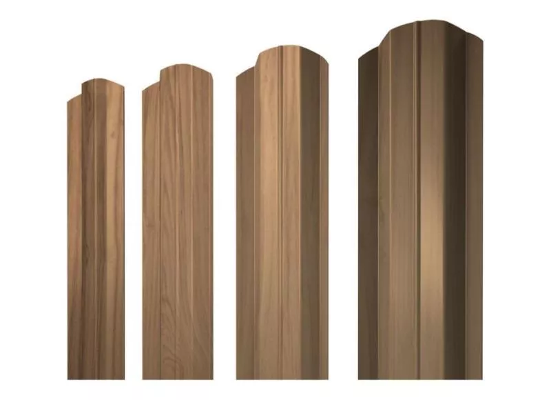 Штакетник Grand Line М-образный B фигурный 0,45 Print Elite Honey Wood Медовое дерево купить в екатеринбурге