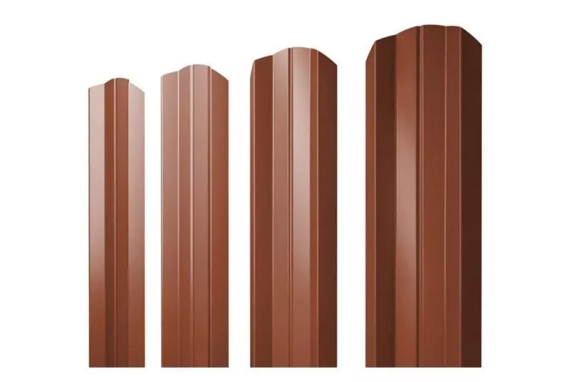 Штакетник Grand Line М-образный А фигурный 0,5 Quarzit Cuprum Steel Медь купить в екатеринбурге