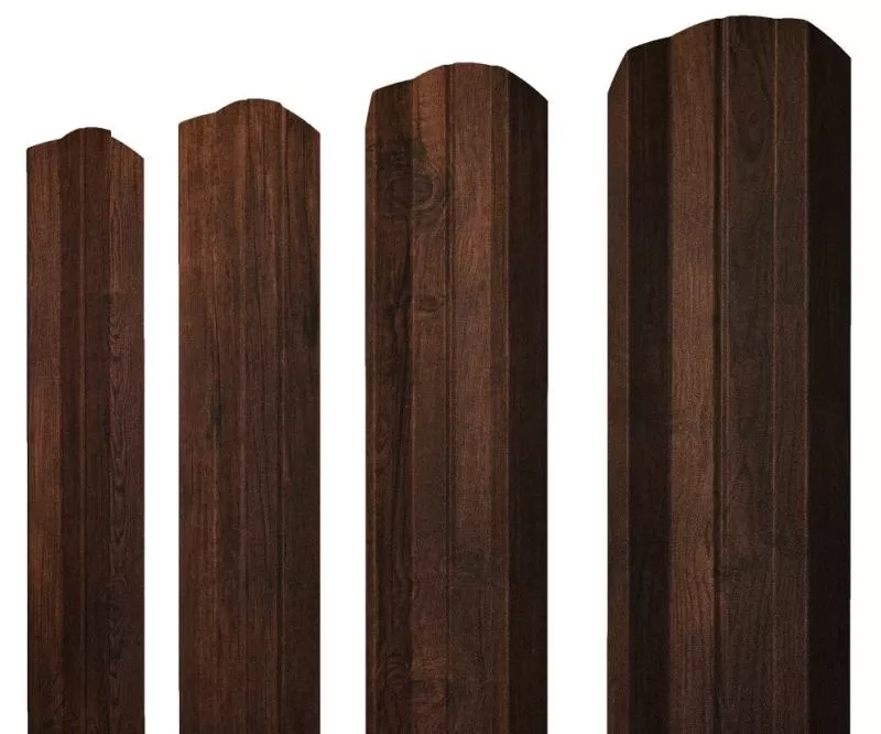 Штакетник М-образный А фигурный 0,45 Print-Double Premium Cherry Wood Dark F купить в екатеринбурге