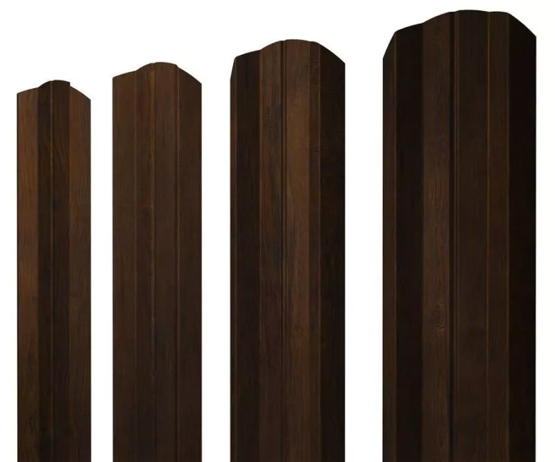 Штакетник М-образный А фигурный 0,45 Print Elite Chestnut Wood купить в екатеринбурге