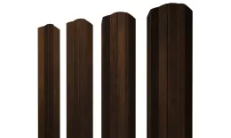 Штакетник М-образный А фигурный 0,45 Print Elite Chestnut Wood. Артикул: 39134