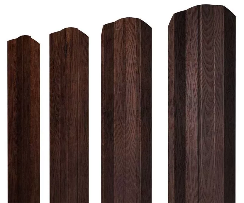 Штакетник М-образный А фигурный 0,45 Print Premium Cherry Wood Fresh TwinColor купить в екатеринбурге