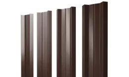 Штакетник М-образный А с прямым резом 0,45 Drap-double TX RAL 8017 шоколад. Цена: 127 руб. Артикул: 45865