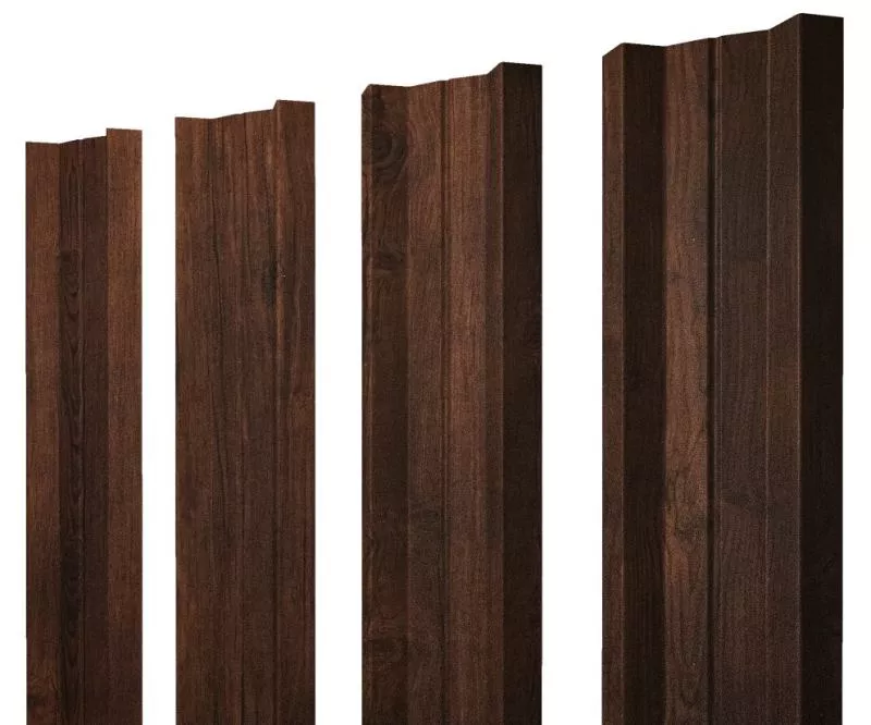 Штакетник М-образный А с прямым резом 0,45 Print-Double Premium Cherry Wood Dark F купить в екатеринбурге