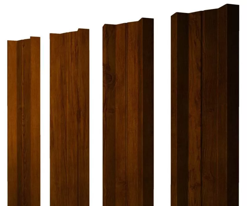 Штакетник М-образный А с прямым резом 0,45 Print Premium Golden Wood Intense FTC купить в екатеринбурге