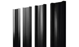 Штакетник М-образный А с прямым резом 0,5 Drap TX RAL 9005 черный. Цена: 104 руб. Артикул: 38385