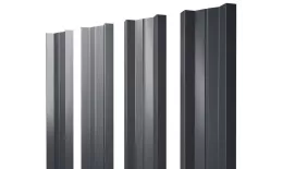 Штакетник М-образный А с прямым резом 0,5 Satin Matt TX RAL 7024 мокрый асфальт. Цена: 122 руб. Артикул: 38399