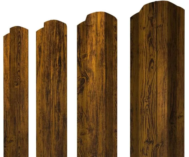 Штакетник М-образный B фигурный 0,45 Print-Double Premium Golden Wood Fresh купить в екатеринбурге