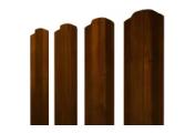 Штакетник М-образный B фигурный 0,45 Print-Double Premium Golden Wood Intense F – Купить оптом и в розницу