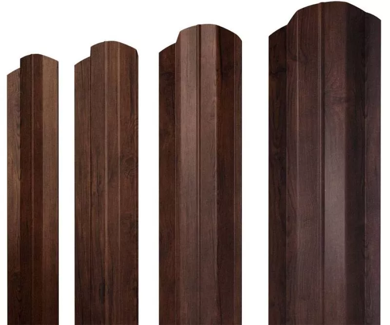 Штакетник М-образный B фигурный 0,45 Print Premium Cherry Wood Fresh TwinColor купить в екатеринбурге