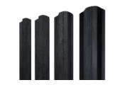 Штакетник М-образный B фигурный 0,45 Print Premium Grey Wood TwinColor – Купить оптом и в розницу