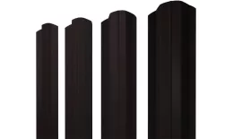 Штакетник М-образный B фигурный 0,5 PurPro RAL 9005 черный. Артикул: 38345
