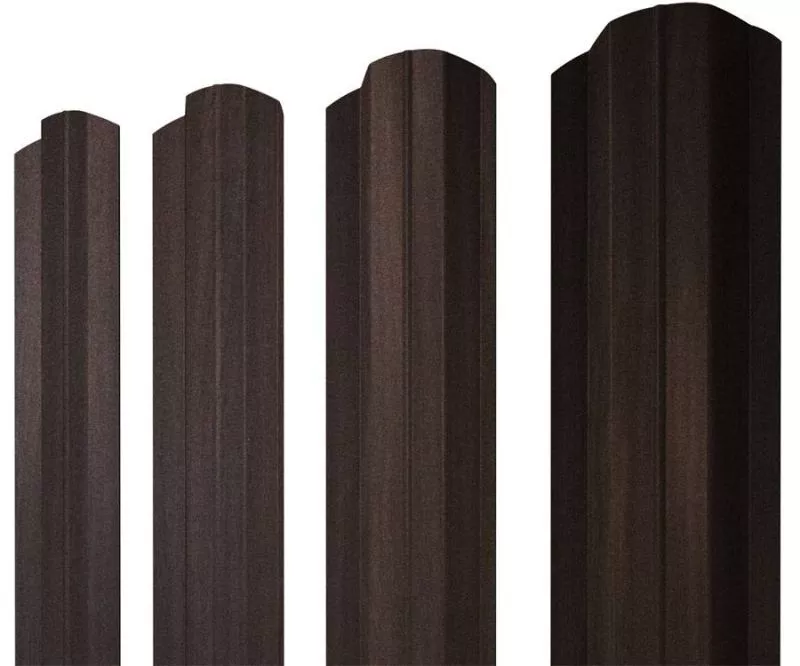 Штакетник М-образный В фигурный 0,45 Print Elite Coffee Wood Blesk TwinColor купить в екатеринбурге