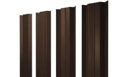 Штакетник М-образный В с прямым резом 0,45 Drap TwinColor RAL 8017 шоколад. Цена: 104 руб. Артикул: 38469