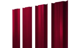 Штакетник М-образный В с прямым резом 0,45 PE RAL 3003 рубиново-красный. Цена: 102 руб. Артикул: 39146