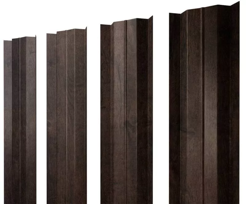 Штакетник М-образный В с прямым резом 0,45 Print Elite Antique Wood TwinColor купить в екатеринбурге