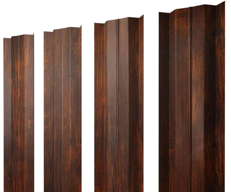 Штакетник М-образный В с прямым резом 0,45 Print Elite Chestnut Wood купить в екатеринбурге