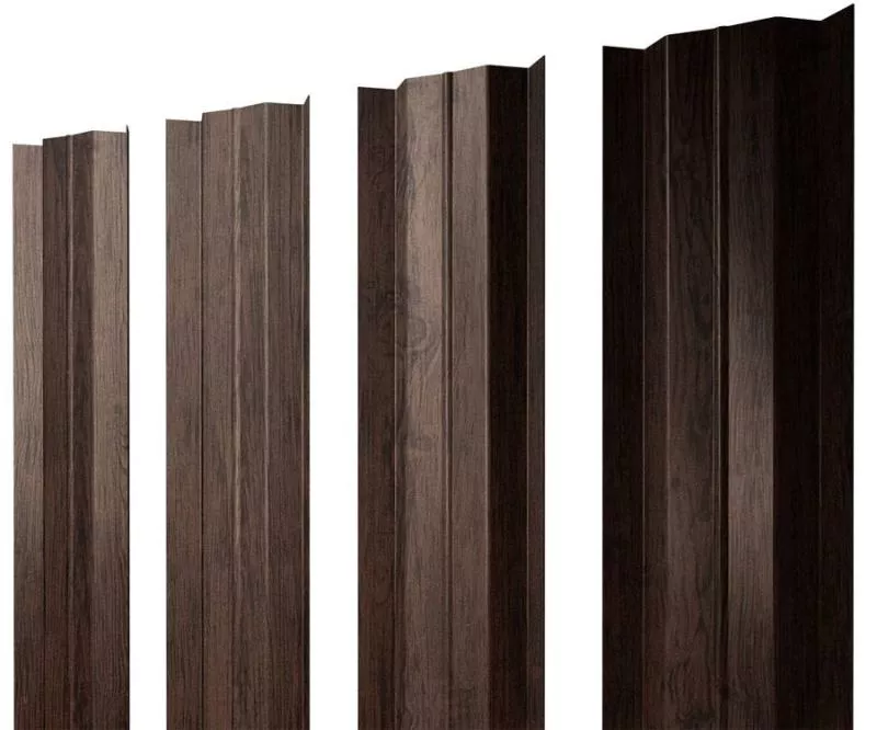 Штакетник М-образный В с прямым резом 0,45 Print Premium Antique Wood TwinColor купить в екатеринбурге