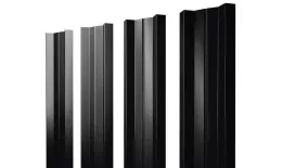 Штакетник Grand Line М-образный А 0,5 Atlas RAL 9005 Черный. Артикул: 30301