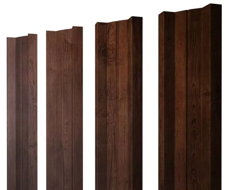 Штакетник Grand Line М-образный А 0,45 Print EliteCherry Wood Бразильская вишня купить в екатеринбурге