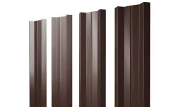 Штакетник Grand Line М-образный А 0,4 PE Matt Double RAL 8017 Шоколад. Артикул: M_168
