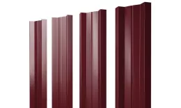 Штакетник Grand Line М-образный А 0,5 Velur RAL 3005 Красное вино. Артикул: M_106