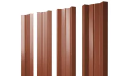 Штакетник Grand Line М-образный А 0,5 Satin RAL 8004 Терракота. Цена: 102 руб. Артикул: M_96