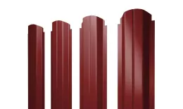 Штакетник П-образный А фигурный 0,45 PE RAL 3011 коричнево-красный. Цена: 100 руб. Артикул: 37964