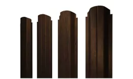 Штакетник П-образный А фигурный 0,45 Print Elite Chestnut Wood TwinColor. Артикул: 38695
