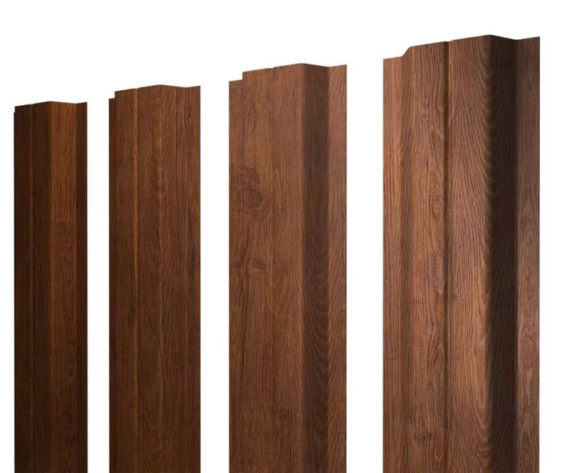 Штакетник П-образный A с прямым резом 0,4 Print Premium Golden Wood Fresh TwinColor купить в екатеринбурге