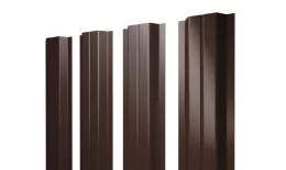 Штакетник П-образный A с прямым резом 0,45 Drap-double TX RAL 8017 шоколад. Цена: 127 руб. Артикул: 46001