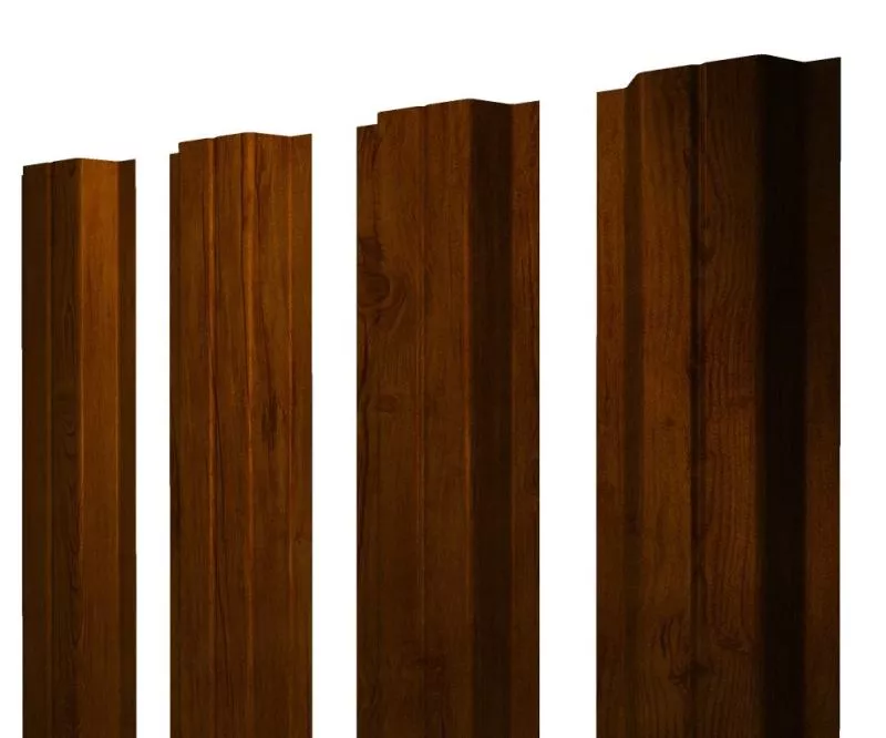 Штакетник П-образный A с прямым резом 0,45 Print-Double Premium Golden Wood Intense F купить в екатеринбурге
