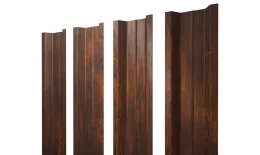 Штакетник П-образный A с прямым резом 0,45 Print Elite Chestnut Wood TwinColor. Артикул: 38583
