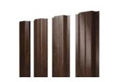 Штакетник П-образный A с прямым резом 0,45 Print Premium Antique Wood TwinColor – Купить оптом и в розницу
