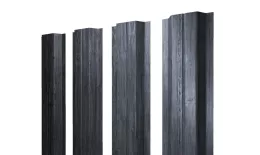 Штакетник П-образный A с прямым резом 0,45 Print Premium Grey Wood TwinColor. Цена: 115 руб. Артикул: 46004