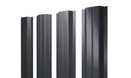 Штакетник Grand Line П -образный А 0,5 GreenCoat Pural RR 23 Темно-серый. Артикул: Pobraz_25