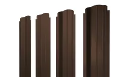 Штакетник П-образный B фигурный 0,45 Drap TX RAL 8017 шоколад. Цена: 117 руб. Артикул: 46033