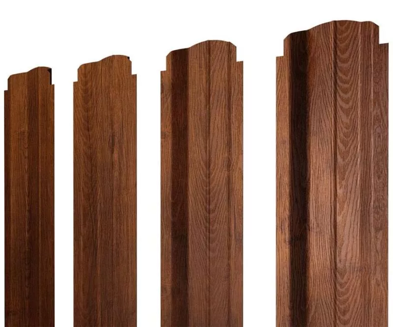 Штакетник П-образный B фигурный 0,45 Print-Double Premium Golden Wood Fresh купить в екатеринбурге