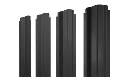 Штакетник П-образный B фигурный 0,5 Drap RAL 7016 антрацитово-серый. Цена: 104 руб. Артикул: 46038