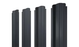 Штакетник П-образный B фигурный 0,5 Drap RAL 7024 мокрый асфальт. Цена: 104 руб. Артикул: 46364