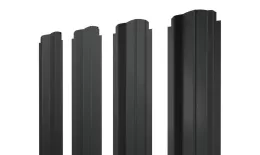 Штакетник П-образный B фигурный 0,5 Drap TX RAL 7016 антрацитово-серый. Цена: 104 руб. Артикул: 38648