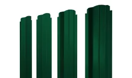 Штакетник П-образный B фигурный 0,5 Satin Matt RAL 6005 зеленый мох. Цена: 151 руб. Артикул: 46050
